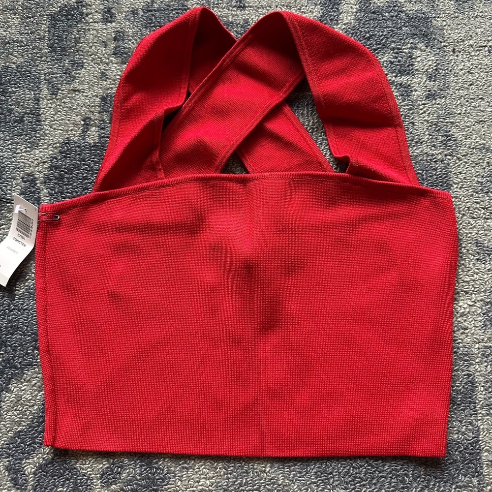 Aritzia Babaton Torsten Top, Red size Small. NWT